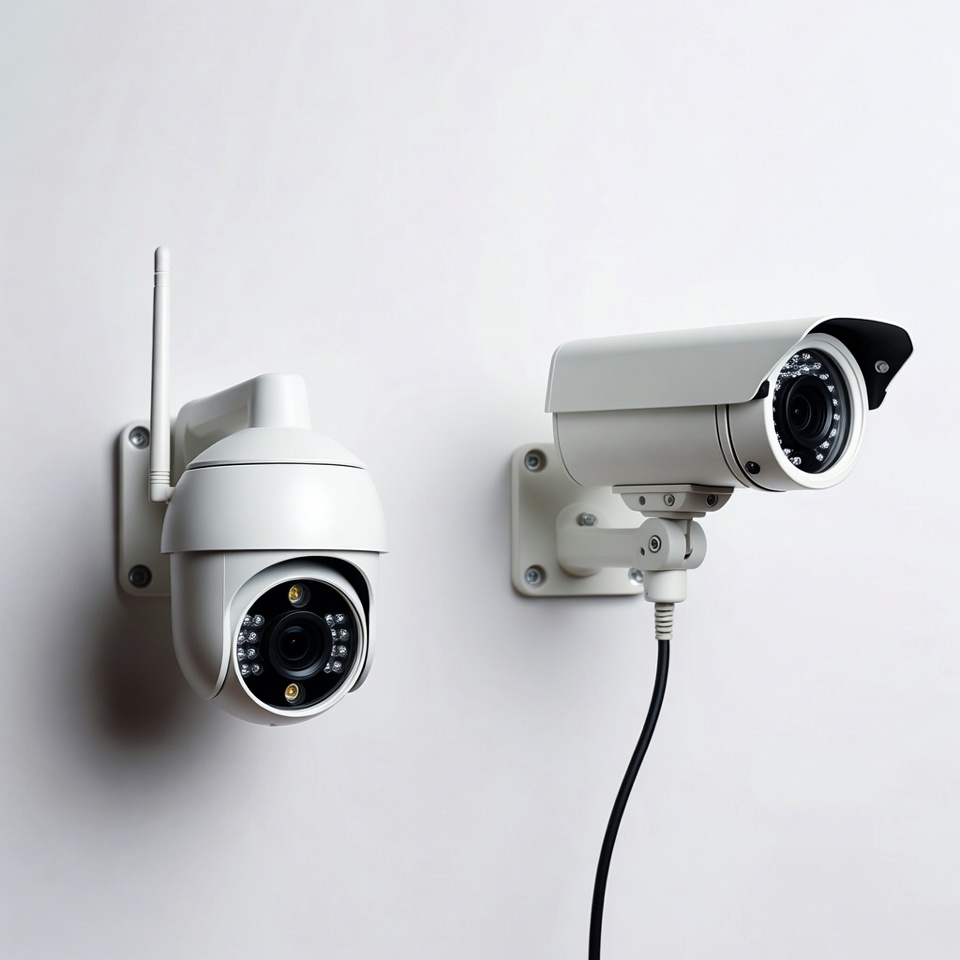 Wired vs wireless security camera comparison